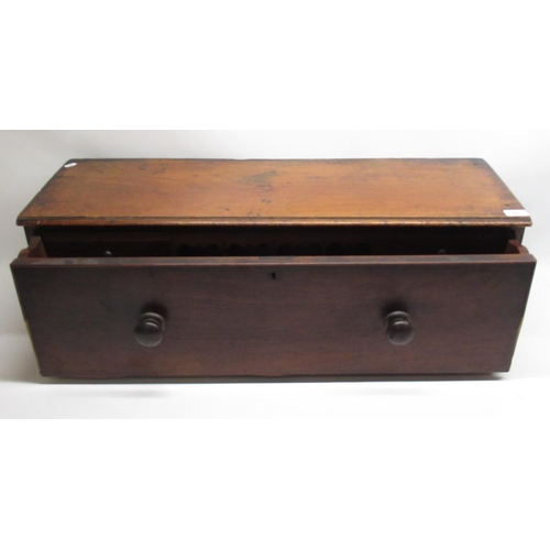 184 - C19th mahogany campaign type bureau with fall front opening to reveal fitted interior with 4 central... 