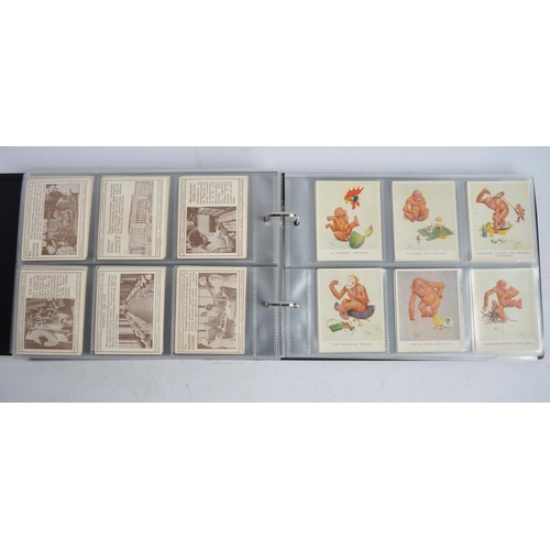 655 - Ten albums of cigarette cards incl. JPS, Cavender's, Gallaher and Carreras, most albums filled, (qty... 