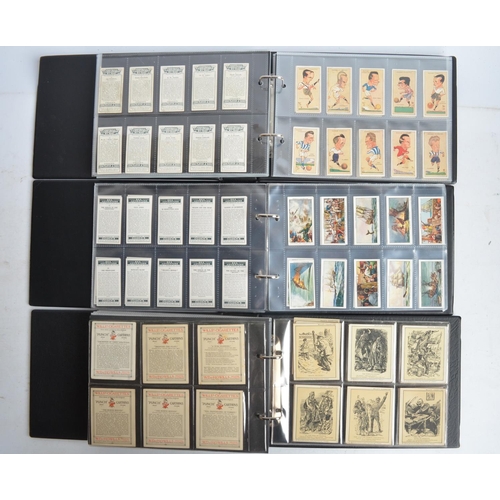 656 - Ten albums of cigarette cards to incl. Wills, Senior Service, Co-op and Ogden's. most albums filled,... 