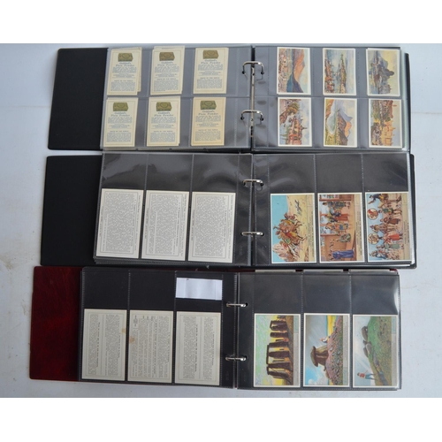 657 - Nine albums of cigarette cards incl. Lieberg, J Goddard, D.C Thomson, Churchman, Kellogg's, Barrett ... 