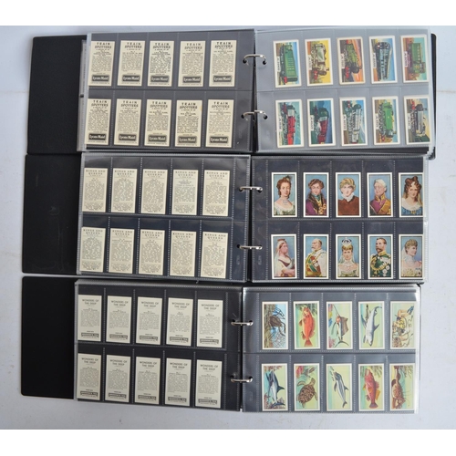 658 - Nine albums of cigarette cards incl. Carreras, Titbits, Priory Tea, Sellotape, Lyons Maid, Gaycon, B... 