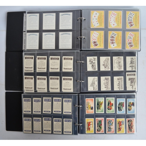 658 - Nine albums of cigarette cards incl. Carreras, Titbits, Priory Tea, Sellotape, Lyons Maid, Gaycon, B... 