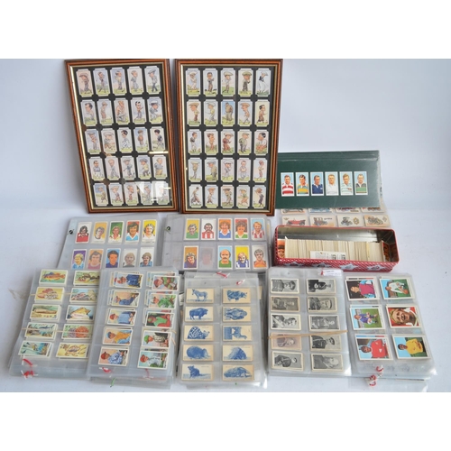 659 - Extensive collection of cigarette cards incl. Sun Soccer cards, CNS, John Player, Embassy, Turf, Wil... 