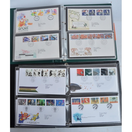 663 - Ten albums of commemorative first day covers