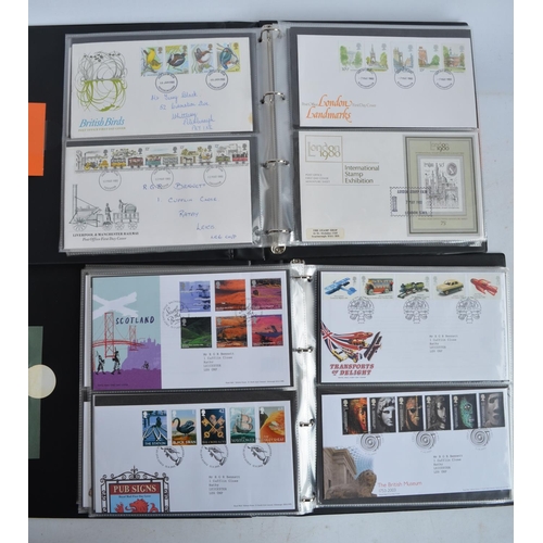 663 - Ten albums of commemorative first day covers