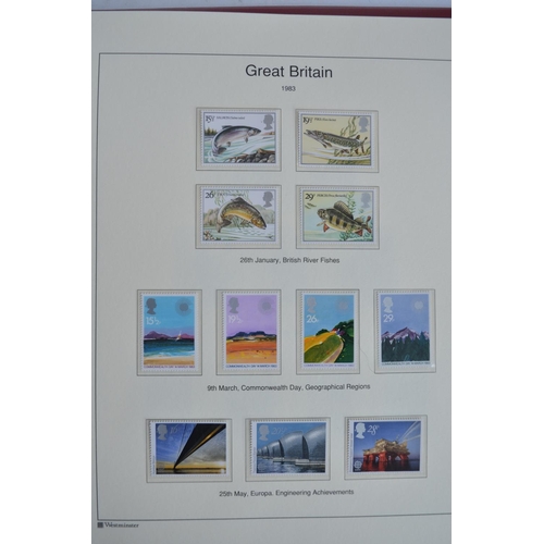 664 - Fourteen stamp albums of The Great Britain Collection (lacks Penny Black) to include important stamp... 