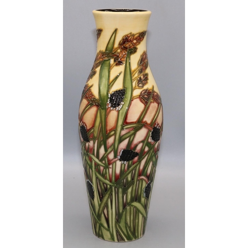 Moorcroft Pottery: Savannah pattern vase, designed by Emma Bossons, numbered 339/500, dated 2001, H25.5cm