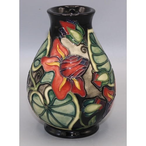 217 - Moorcroft Pottery: Palmata pattern ovoid vase, dated '99, H14cm