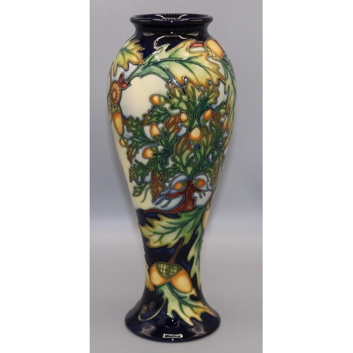 218 - Moorcroft Pottery: Philip Gibson-designed vase decorated with acorns, numbered 141/150, dated 2003, ... 