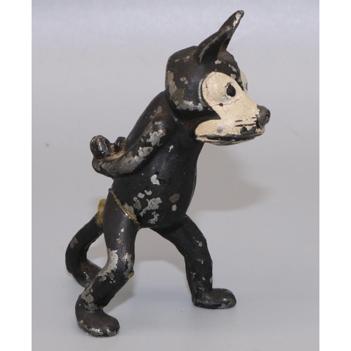 881 - Lead figure of Felix the Cat c1920s, H7cm