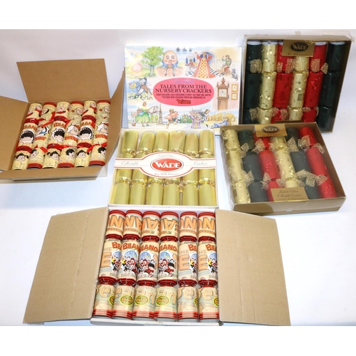 896 - Four sets of six Wade whimsies Christmas crackers, and two sets of Hallmark The Beano crackers (6)