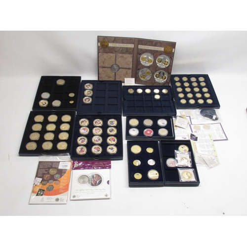 262 - Collection of Westminster commemorative coin full and part sets incl. History of British coinage, Ro... 