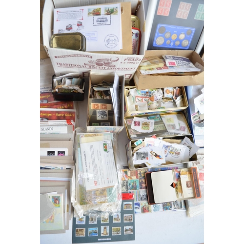 667 - Extensive collection of stamps, FDC's, commemorative covers etc. some empty albums and refills and 3... 