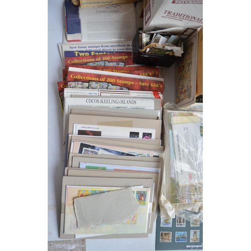 667 - Extensive collection of stamps, FDC's, commemorative covers etc. some empty albums and refills and 3... 