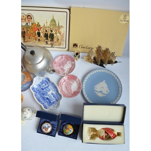 705 - Collection of tableware and other items to include EPNS cutlery, Wedgewood plates, Lurpak butter dis... 