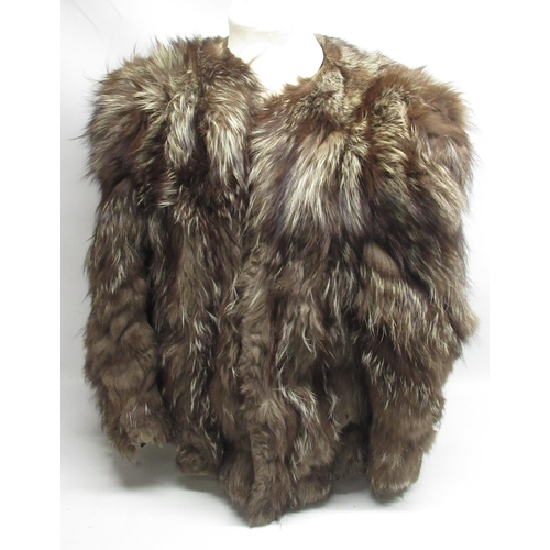 741 - Silver Fox fur coat and four other similar coats and jackets (5)