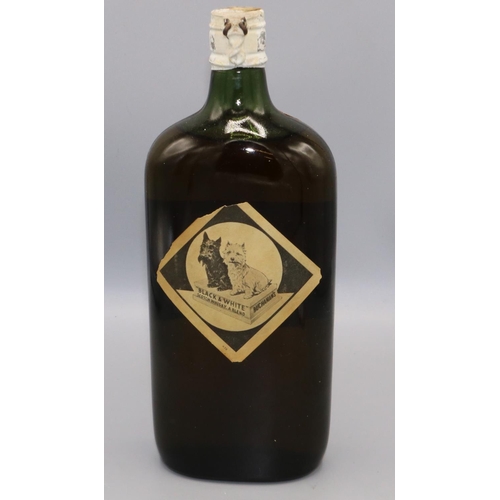 750 - Buchanan's Black and White blended Scotch whisky, late 1940s, labelled 'By Appointment to H.M. The K... 