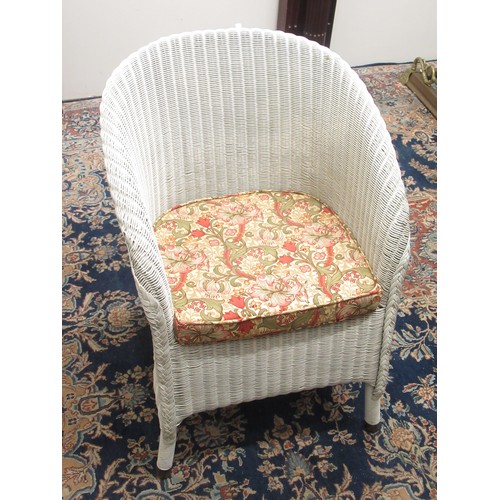 748 - White Lloyd Loom chair