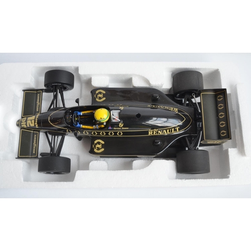 484 - Two boxed 1/18 scale diecast Formula 1 Ayrton Senna Collection car models by Minichamps (Paul's Mode... 