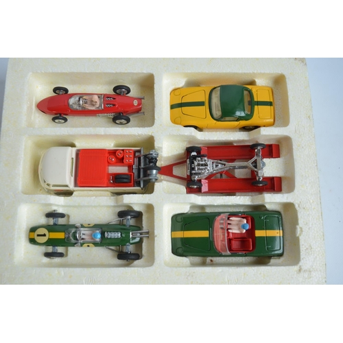 491 - Vintage boxed Corgi Toys Lotus Racing Team Gift Set No37. Models in outstanding condition, box excel... 