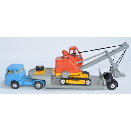 492 - Vintage Corgi Toys Gift Set No27, Machinery Carrier with Bedford Tractor Unit and Priestman 