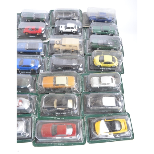 495 - Collection of diecast model cars, trucks, buses and commercial vehicles to include 1/43 scale diecas... 