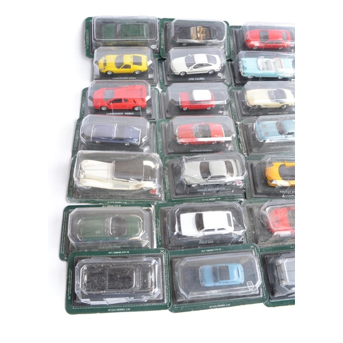 495 - Collection of diecast model cars, trucks, buses and commercial vehicles to include 1/43 scale diecas... 