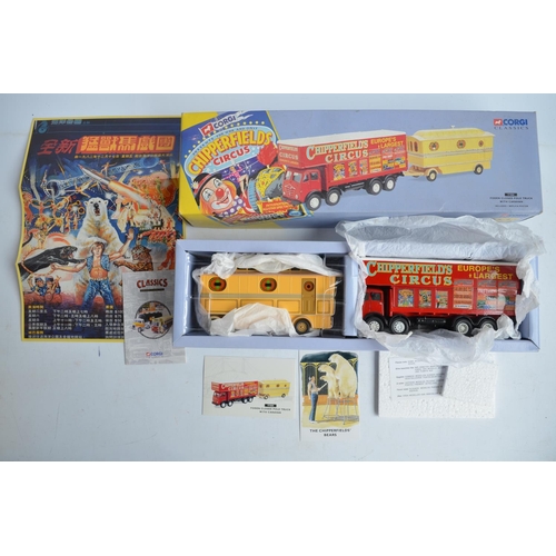 496 - Collection of Corgi Chipperfield's Circus 1/50 scale diecast model vehicles to include 31902 Foden S... 