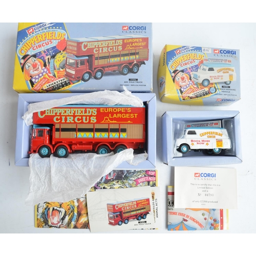 496 - Collection of Corgi Chipperfield's Circus 1/50 scale diecast model vehicles to include 31902 Foden S... 