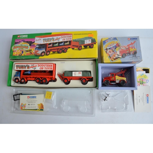 497 - Collection of Corgi 1/50 scale diecast circus vehicles to include Chipperfield's Circus and Tuby's F... 