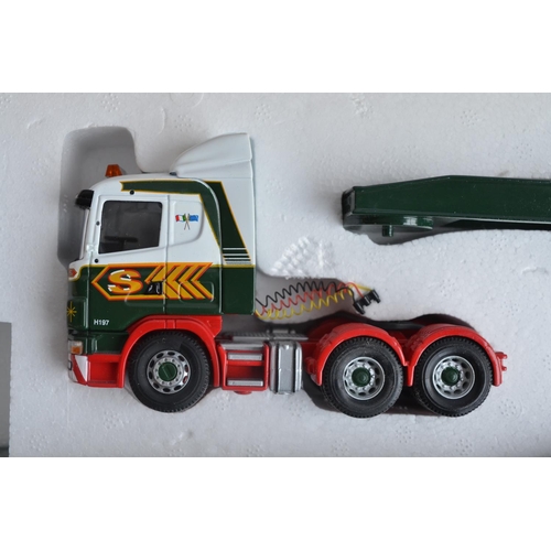 499 - Four boxed Corgi 1/50 scale limited edition Eddie Stobart truck sets to include CC12203 Scania Low L... 