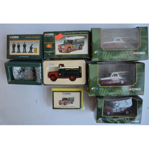 500 - Collection of diecast Eddie Stobart themed model vehicles in 1/50 and 1/43 scales from Corgi and Lle... 