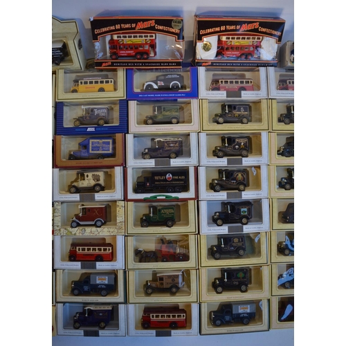 506 - Seventy boxed diecast Lledo model vehicles to include collieries, Tea, RNLI, Lilliput Lane, The Gold... 