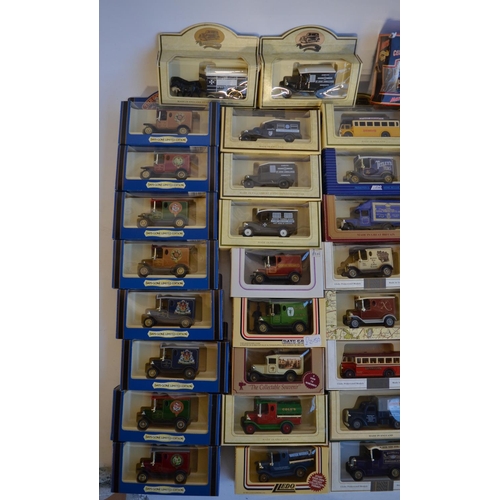 506 - Seventy boxed diecast Lledo model vehicles to include collieries, Tea, RNLI, Lilliput Lane, The Gold... 