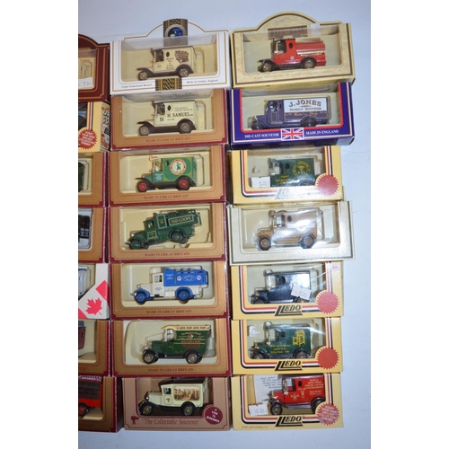 507 - Seventy boxed diecast Lledo model vehicles to include North Yorkshire Moors Railway, Red Cross, Coll... 