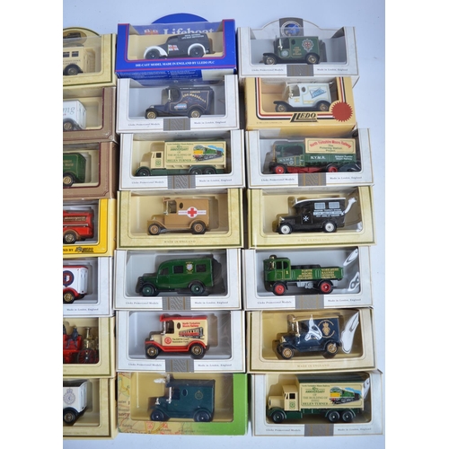 507 - Seventy boxed diecast Lledo model vehicles to include North Yorkshire Moors Railway, Red Cross, Coll... 