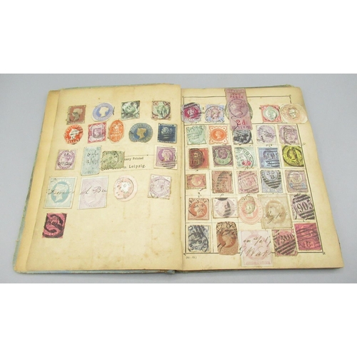 205 - Stamp album cont. early C20th British and European stamps