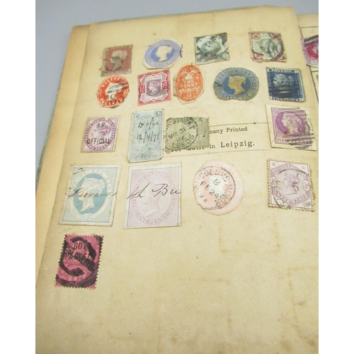 205 - Stamp album cont. early C20th British and European stamps