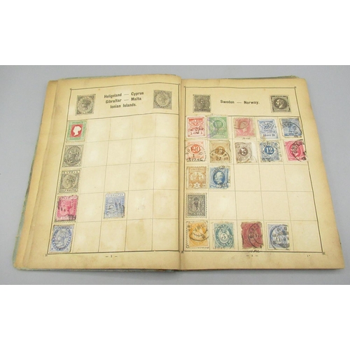 205 - Stamp album cont. early C20th British and European stamps