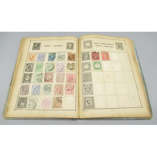 205 - Stamp album cont. early C20th British and European stamps