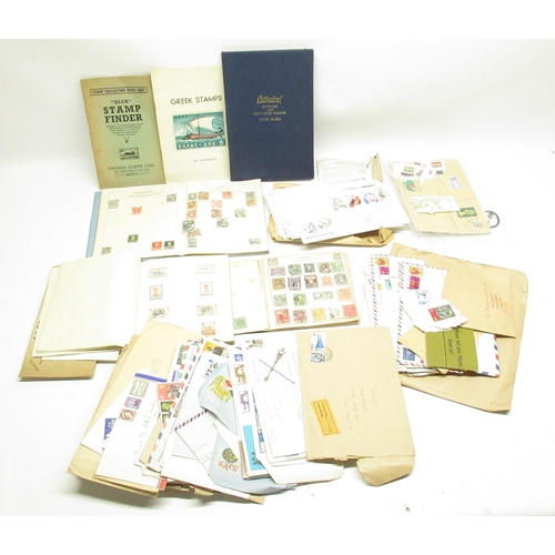 207 - Mixed collection of British and International stamps, loose, on envelopes and in albums