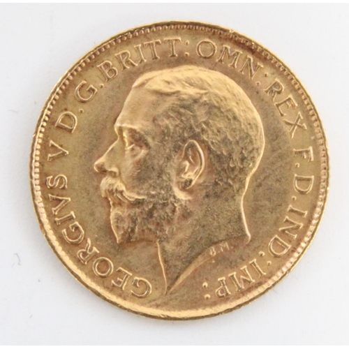 377 - Geo. V 1914 UK gold half sovereign