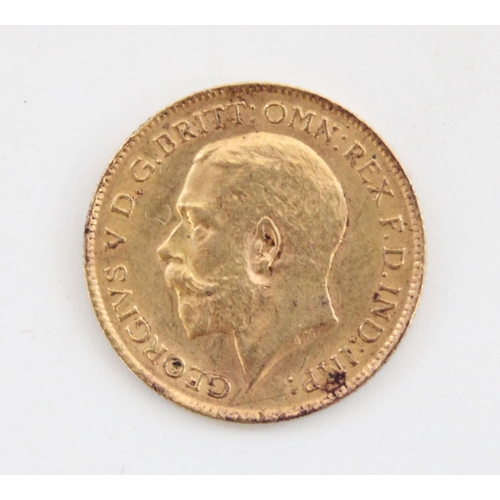 378 - Geo. V 1914 UK gold half sovereign