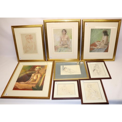 234 - Collection of nude studies, artists incl. David and Avril Morris, Vic Hotson, Anthony Beaurepaire, m... 