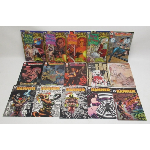 298 - Large collection of Dark Horse Comics inc. The Guide to Dark Horse Comics by Charles W.Rozanski 1st ... 