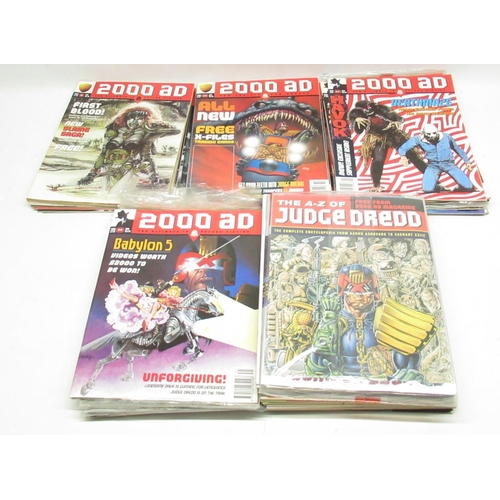 302 - Large collection of 2000AD magazines from 1988-2005 (approx. 627 in 4 boxes)