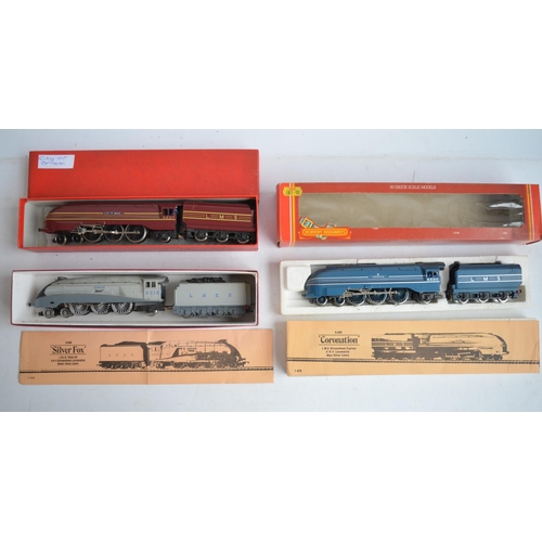 555 - Three Hornby OO gauge electric train models to include 2x LMS Coronation Class locos, 6220 Coronatio... 