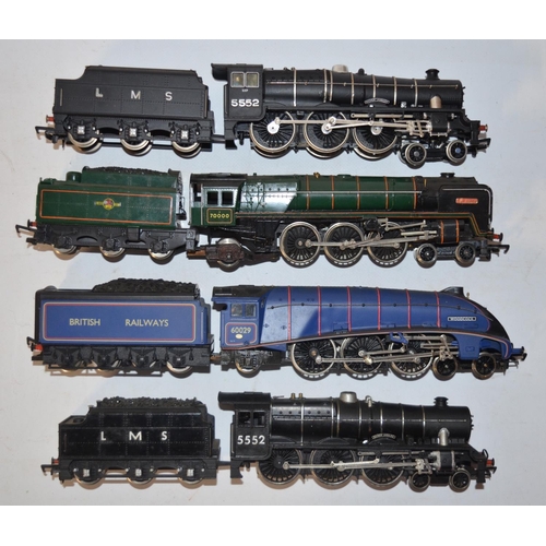 556 - 4x OO gauge electric train models, all damaged/in need of repair to include presentation boxed limit... 