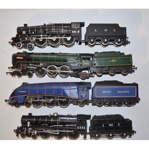 556 - 4x OO gauge electric train models, all damaged/in need of repair to include presentation boxed limit... 