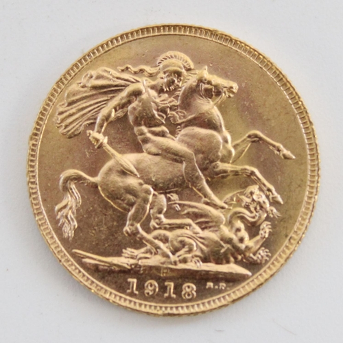 346 - Geo. V 1918 gold sovereign